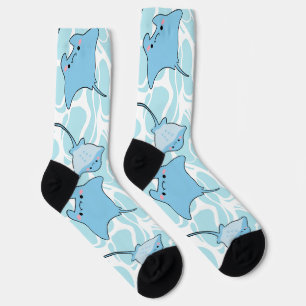 Chaussette Blue Stingray sous l'eau