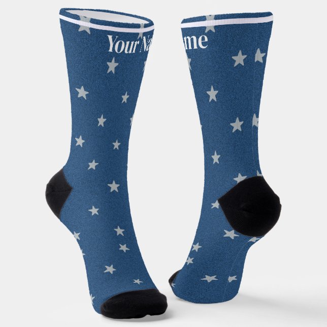 Chaussette Bluestar | Nom personnalisé (Angulaire)