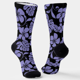 CHAUSSETTE BOÎTES BIKINI ROSE (NOIR/LAVENDER)