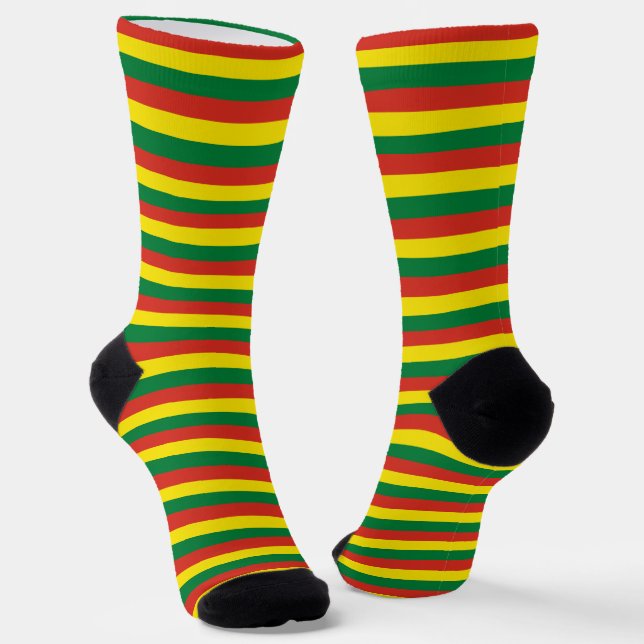 Chaussette Bolivia Socks, patriotique bolivienne Drapeau mode (Angulaire)