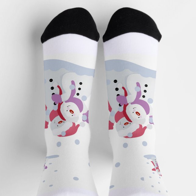 Chaussette Bon Snowman festif (Haut)