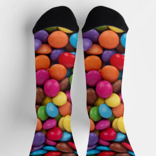 Chaussette Bonbons colorés, Boutons de bonbons, Sucres, Nourr