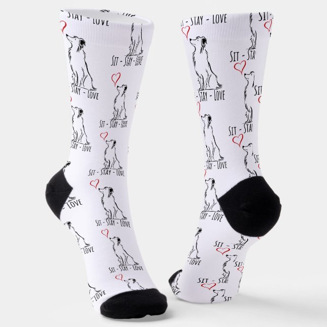 Chaussette Bordure Séjour-Amour Collie (Angulaire)