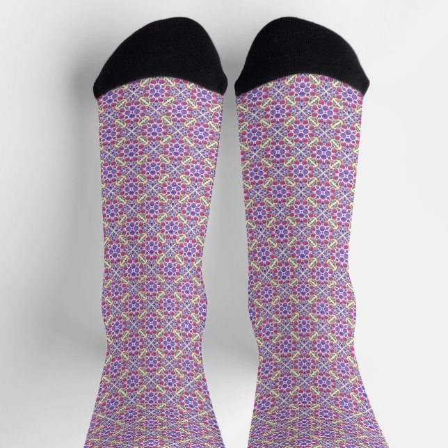 Chaussette Botanical Pop - Berry (Haut)