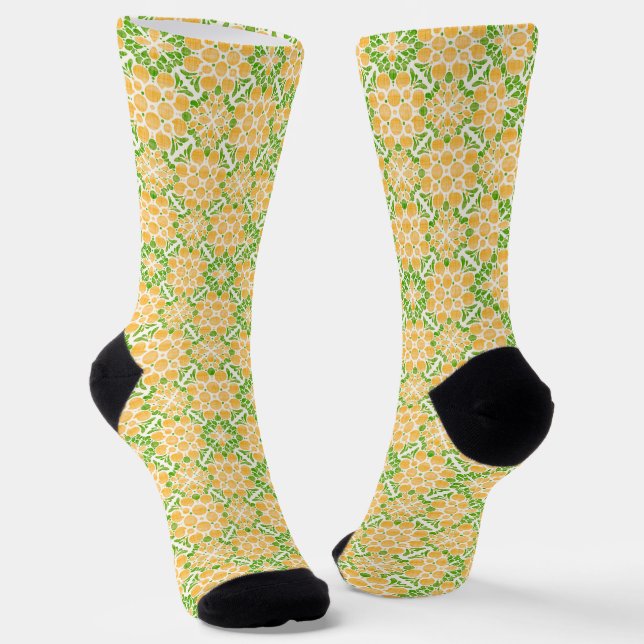 Chaussette Botanical Pop-Citrus (Angulaire)