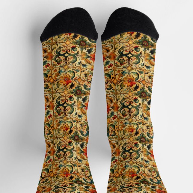 Chaussette Botanique de l'âge d'or (Haut)