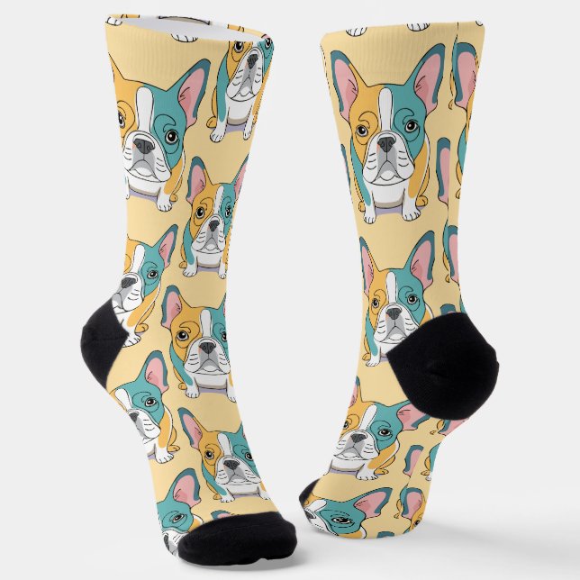 Chaussette Bouledogue français  (Angulaire)