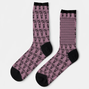 Chaussette Bouledogue français noir