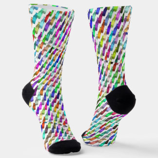 Chaussette Bouteilles de soda multicolores