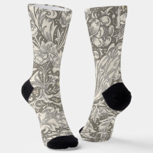 Chaussette Bouton de fiancé en damas antique de William Morri