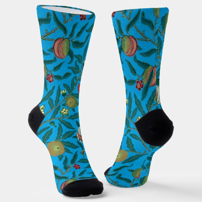 Chaussette Branches avec grenades de William Morris (Angulaire)