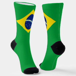 Chaussette Brésil Drapeau Patriotique Brésilien Pride Nationa