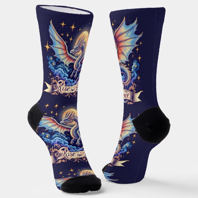 Chaussette Bright Socks Dragon Rise Above 0044072 (Angulaire)