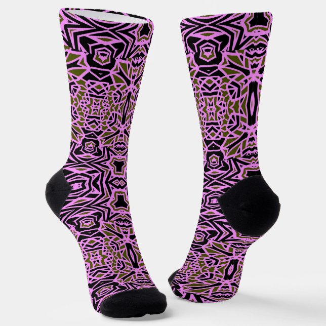 Chaussette Bright Socks Fractal Seamless Patterns 0041977 (Angulaire)