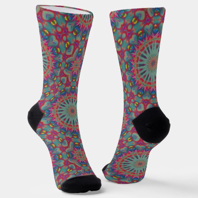 Chaussette Bright Socks Fractal Seamless Patterns 0042003 (Angulaire)