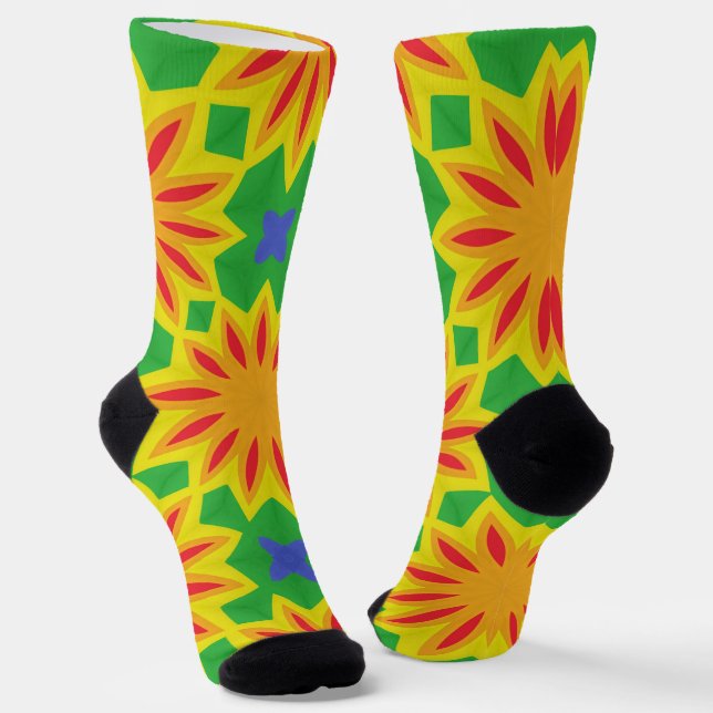 Chaussette Bright Socks Fractal Seamless Patterns 0042046 (Angulaire)