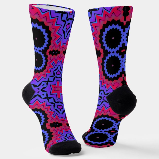 Chaussette Bright Socks Fractal Seamless Patterns 0042050 (Angulaire)