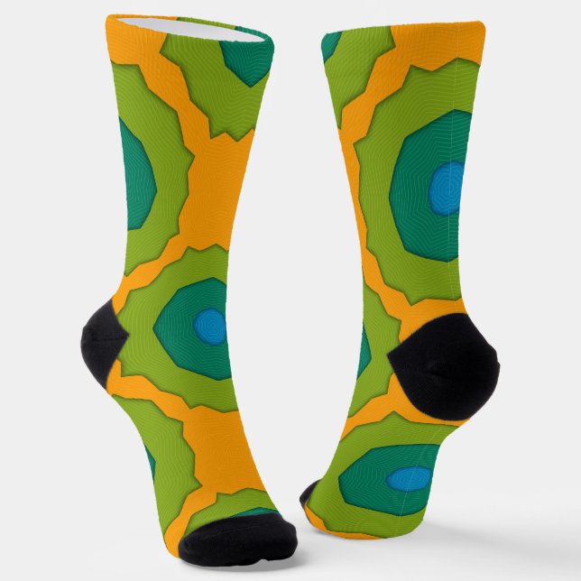 Chaussette Bright Socks Fractal Seamless Patterns 0042067 (Angulaire)