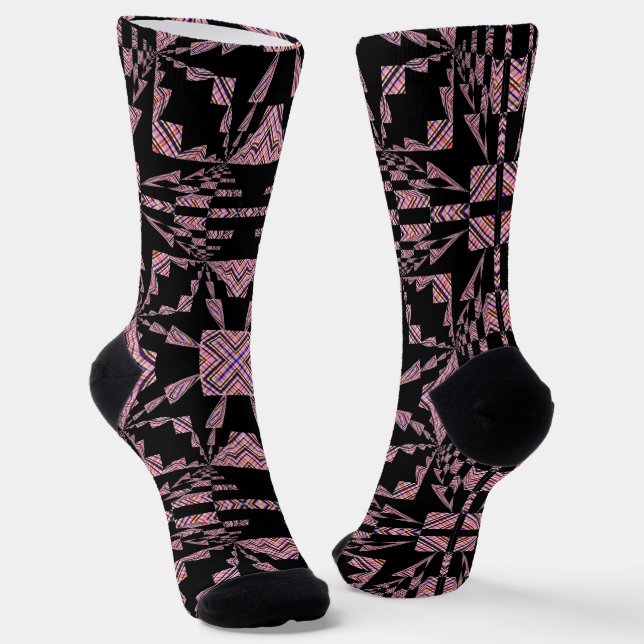 Chaussette Bright Socks Fractal Seamless Patterns 0042077 (Angulaire)