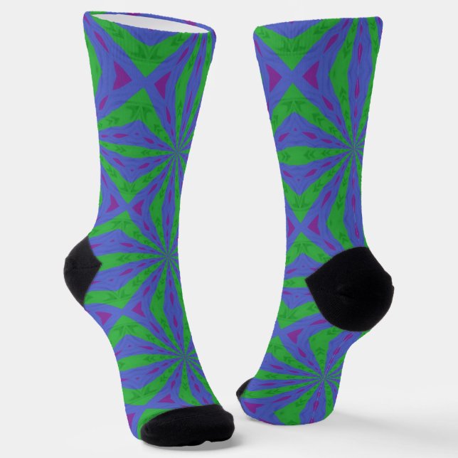 Chaussette Bright Socks Fractal Seamless Patterns 0042079 (Angulaire)
