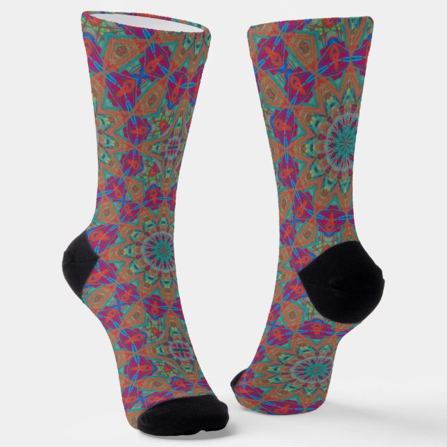Chaussette Bright Socks Fractal Seamless Patterns 0042088 (Angulaire)