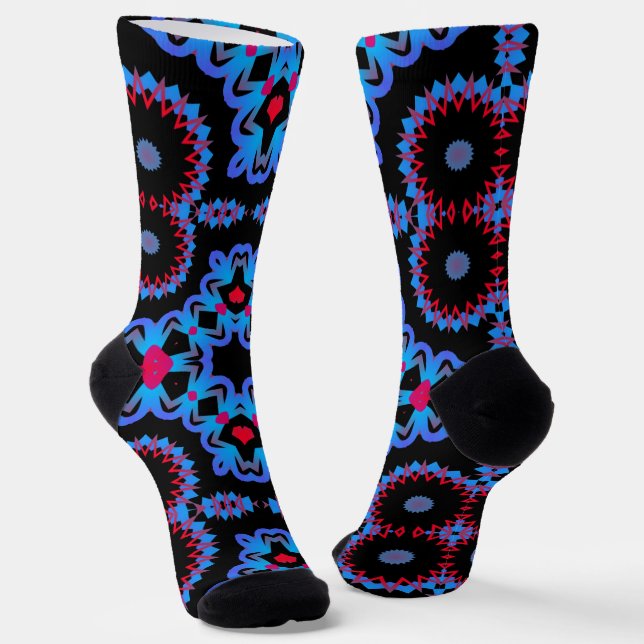 Chaussette Bright Socks Fractal Seamless Patterns 0042096 (Angulaire)
