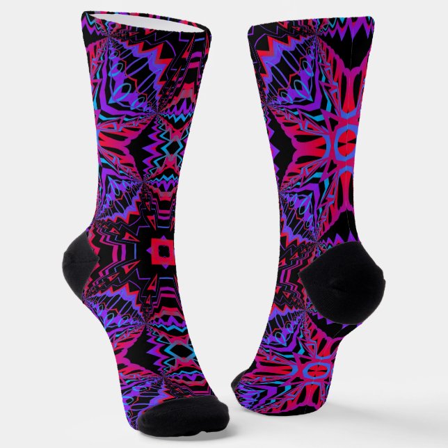 Chaussette Bright Socks Fractales Motifs Sans Fin 0042013 (Angulaire)