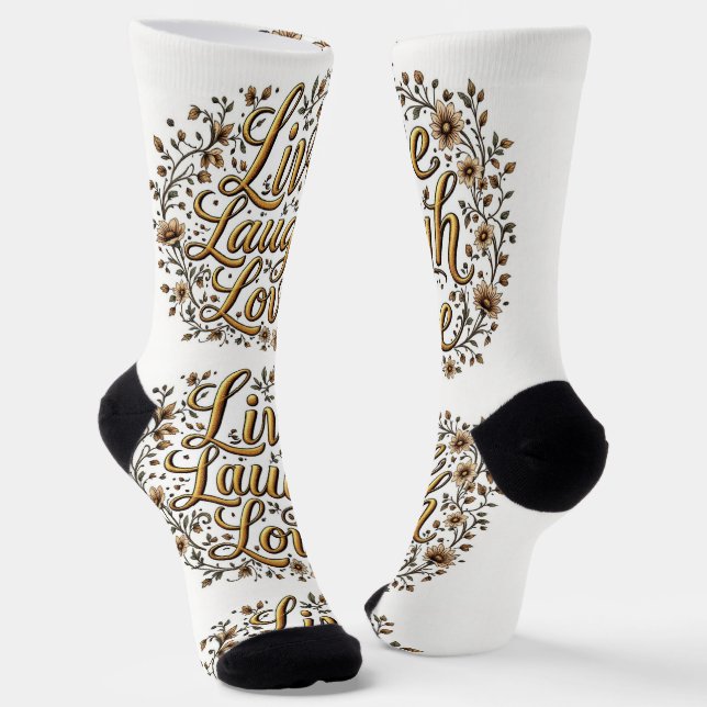 Chaussette Bright Socks Live Laugh Love 0044028 (Angulaire)