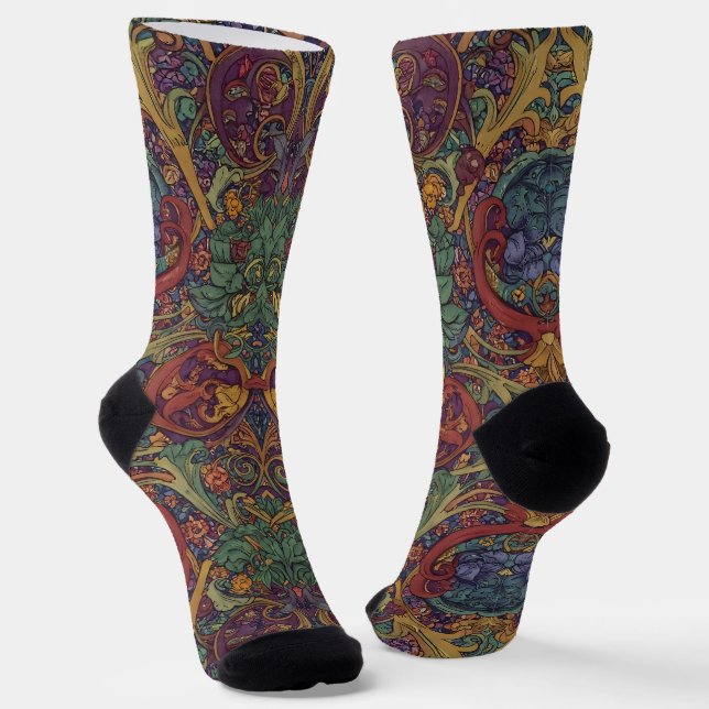 Chaussette Bright Socks Motifs Sans Couture Élaborés 0039280 (Angulaire)