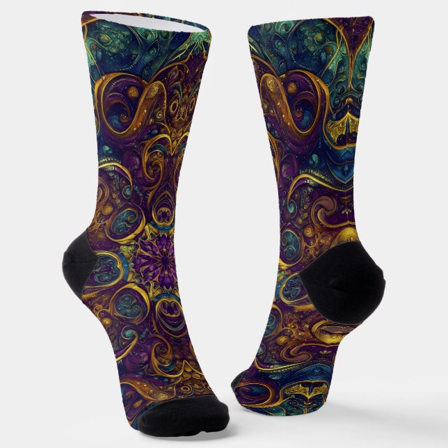 Chaussette Bright Socks Motifs Sans Couture Élaborés 0039283 (Angulaire)