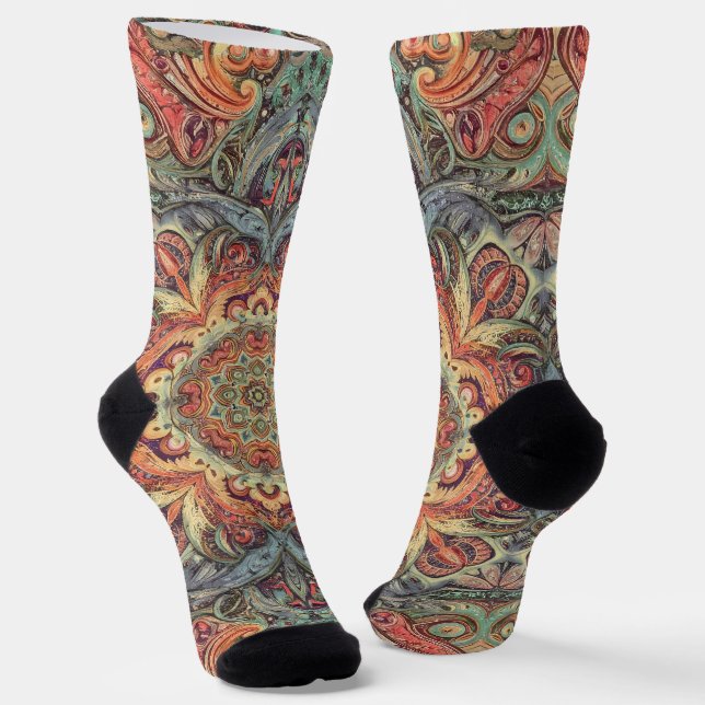 Chaussette Bright Socks Motifs Sans Couture Élaborés 0039301 (Angulaire)