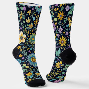 Chaussette Bright Socks Motifs Sans Couture Élaborés 0039342