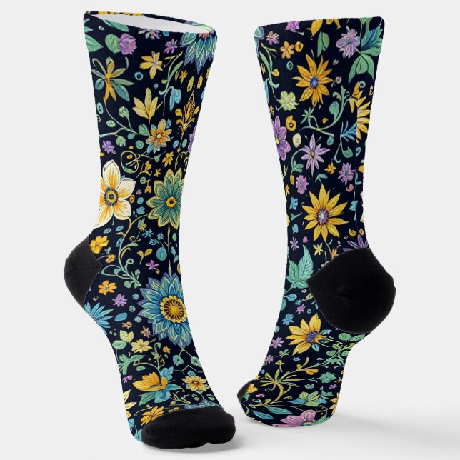 Chaussette Bright Socks Motifs Sans Couture Élaborés 0039342 (Angulaire)