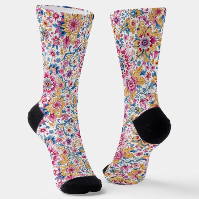 Chaussette Bright Socks Motifs Sans Couture Élaborés 0039362 (Angulaire)