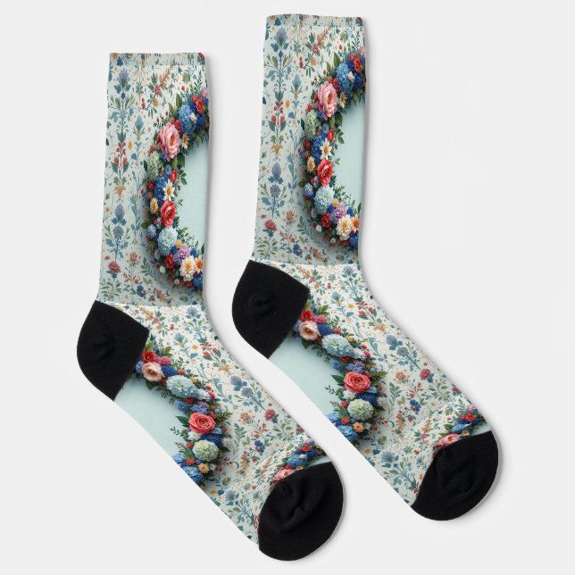 Chaussette Bright Socks Motifs Sans Couture Élaborés 0039398 (Droite)