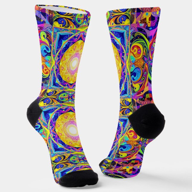 Chaussette Bright Socks Motifs Sans Couture Élaborés 0039416 (Angulaire)