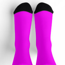 Bright Socks RANDOPIX Solid Colors Magenta-Fuchsia