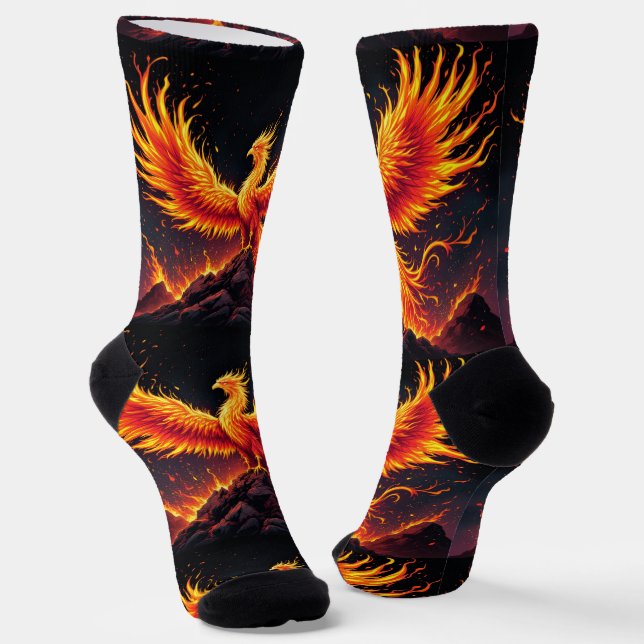 Chaussette Bright Socks Rock Fire Bird Socks 0040764 (Angulaire)
