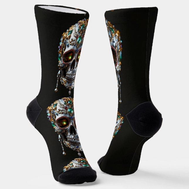Chaussette Bright Socks Skull Pics 0037645 (Angulaire)