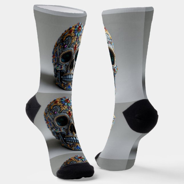 Chaussette Bright Socks Skull Pics 0037655 (Angulaire)