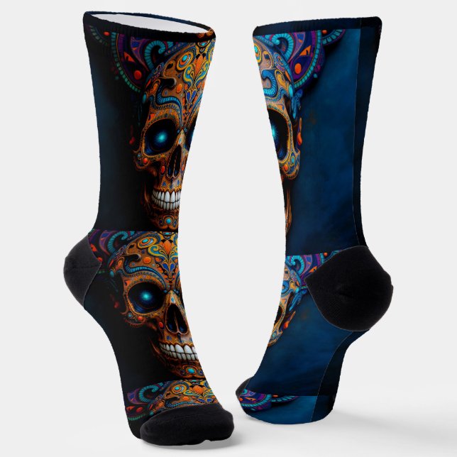 Chaussette Bright Socks Skull Pics 0037658 (Angulaire)
