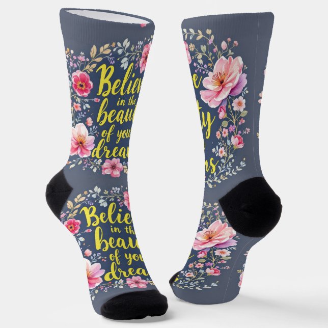 Chaussette BrightSocks RANDOPIX Believe In Your Dreams 039490 (Angulaire)