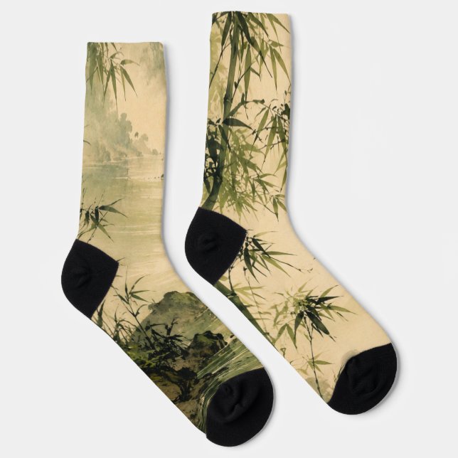 Chaussette Brume de bambou sage (Droite)