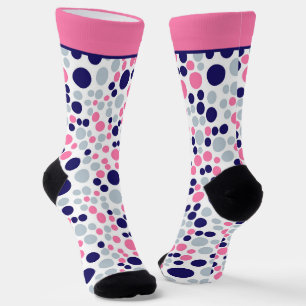 Chaussette Bulles roses et bleues