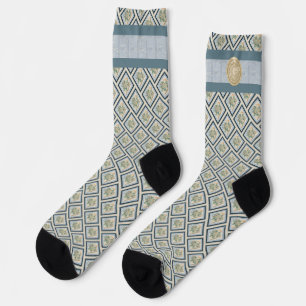Chaussette Bureau de création G fleur jaune