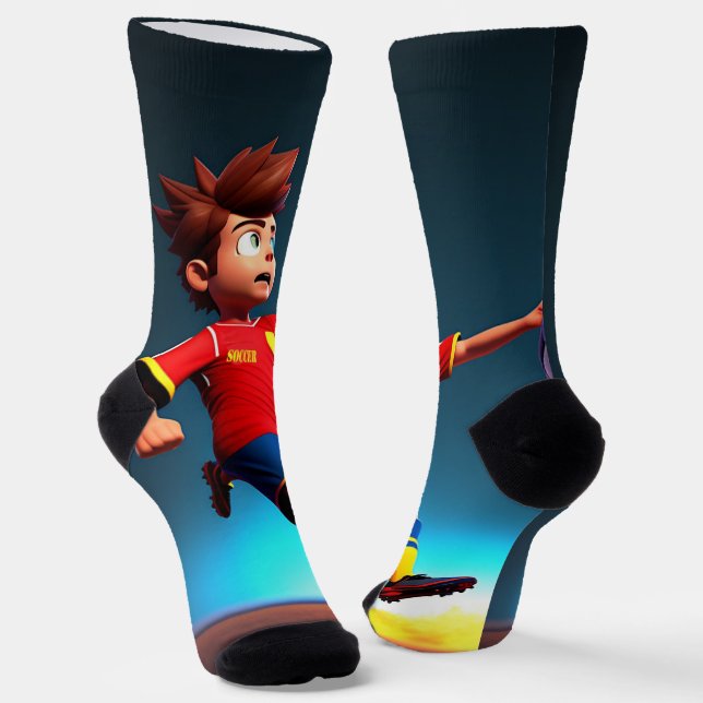 Chaussette "But Bound : Le coup parfait du garçon Animé" (Angulaire)