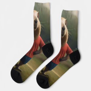 Chaussette "Buté : Le Capybara Star du Football"
