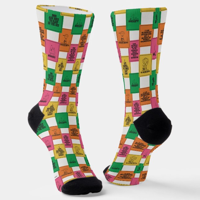 Chaussette cacahuètes | Motif Colorblock amusant (Angulaire)