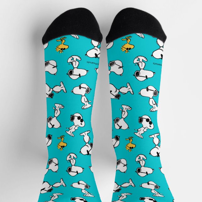 Chaussette cacahuètes | Snoopy & Lunettes de soleil Motif (Haut)