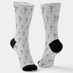 Chaussette cacahuètes Snoopy Reindeer